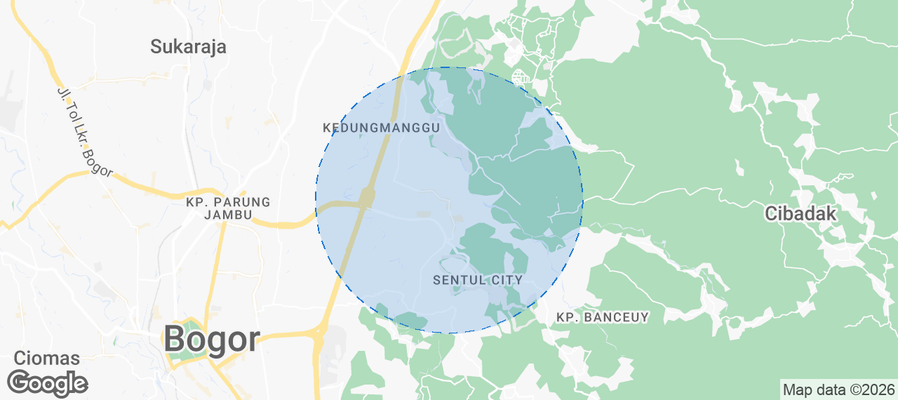 Kecamatan Babakan Madang Airbnb map
